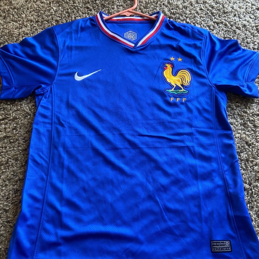 Men's Nike Dri-FIT France Jersey 2024/25 Stadium Home Jersey
